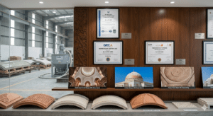 Al Jilani GRC certified GRC dome contractor Dubai - ISO 9001 certified with Dubai Municipality approved contractor status.