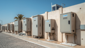 GRP electrical enclosures kiosks Sharjah UAE outdoor installation