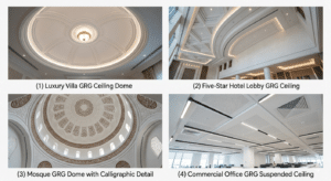 four-image grid showing