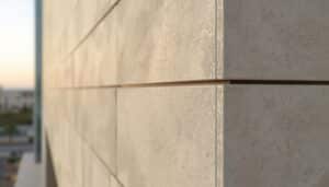 GRC cladding panel after long-term outdoor exposure in Dubai - no corrosion, no spalling, no surface degradation